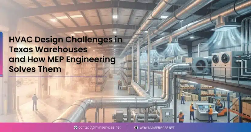 HVAC Design Challenges in Texas Warehouses and How MEP Engineering Solves Them