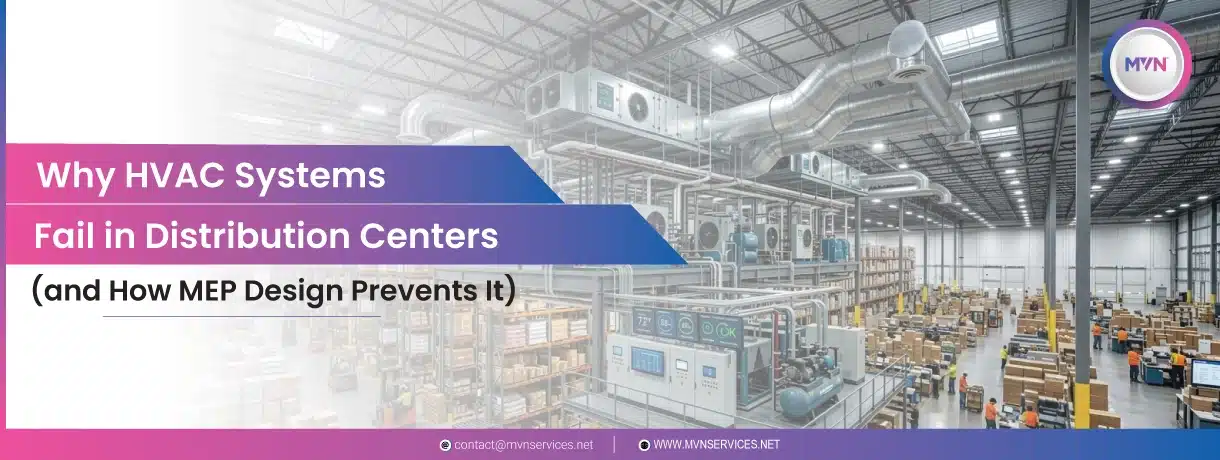 Why HVAC Systems Fail in Distribution Centers (and How MEP Design Prevents It)
